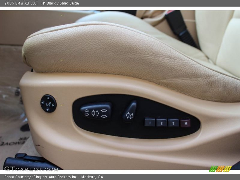 Jet Black / Sand Beige 2006 BMW X3 3.0i