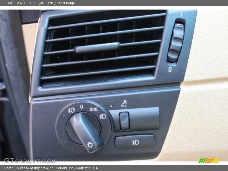 Jet Black / Sand Beige 2006 BMW X3 3.0i