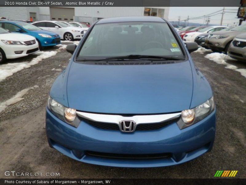 Atomic Blue Metallic / Gray 2010 Honda Civic DX-VP Sedan