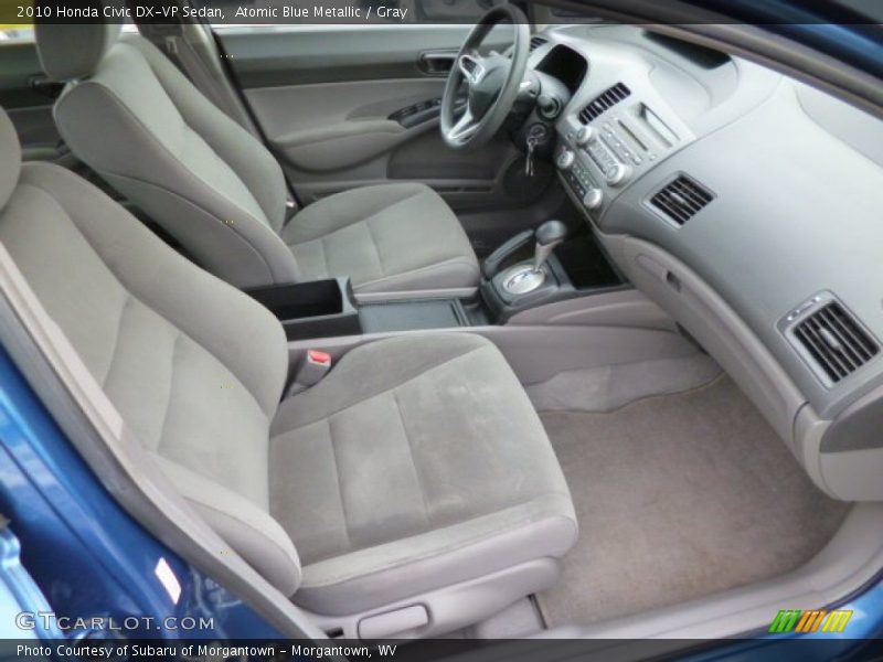 Atomic Blue Metallic / Gray 2010 Honda Civic DX-VP Sedan