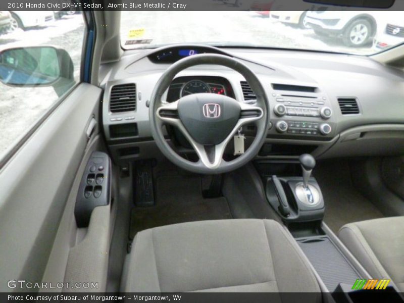 Atomic Blue Metallic / Gray 2010 Honda Civic DX-VP Sedan