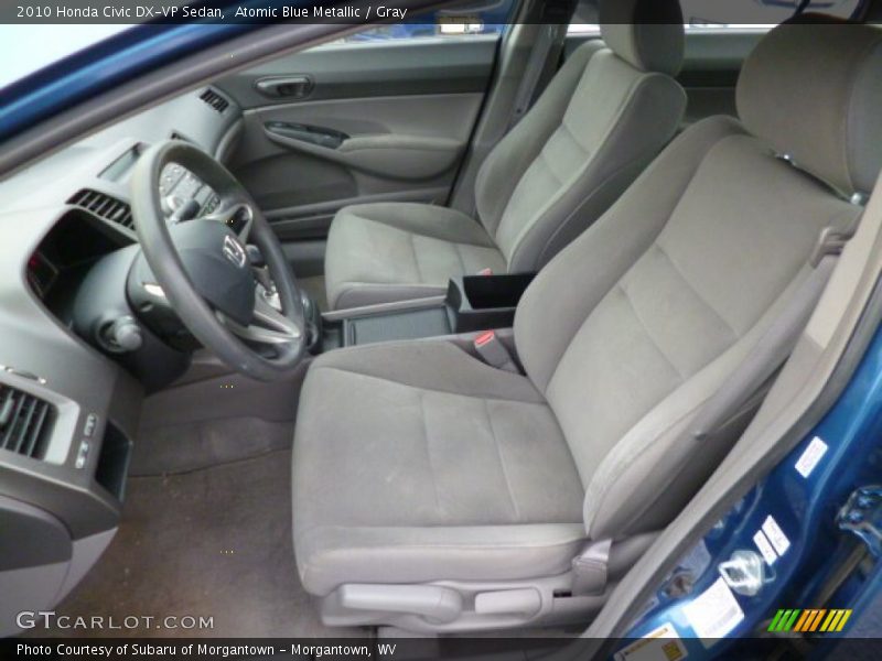 Atomic Blue Metallic / Gray 2010 Honda Civic DX-VP Sedan