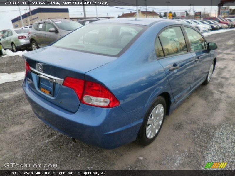 Atomic Blue Metallic / Gray 2010 Honda Civic DX-VP Sedan