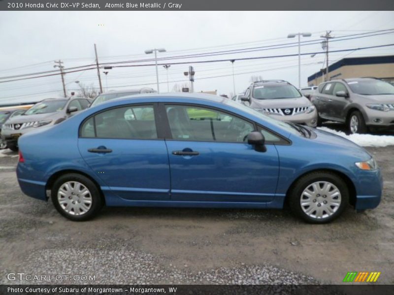 Atomic Blue Metallic / Gray 2010 Honda Civic DX-VP Sedan
