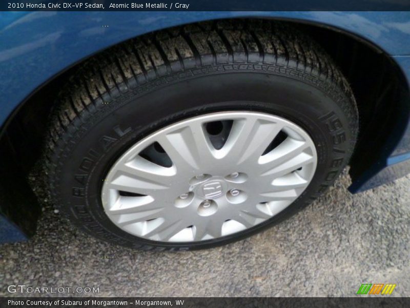 Atomic Blue Metallic / Gray 2010 Honda Civic DX-VP Sedan