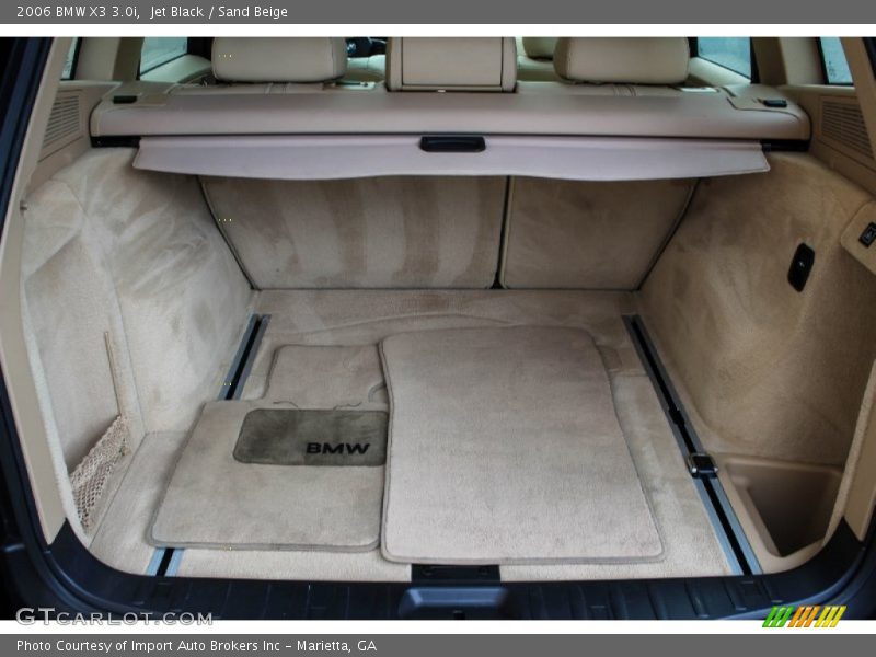 Jet Black / Sand Beige 2006 BMW X3 3.0i