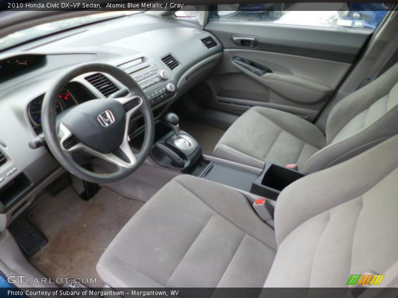 Atomic Blue Metallic / Gray 2010 Honda Civic DX-VP Sedan