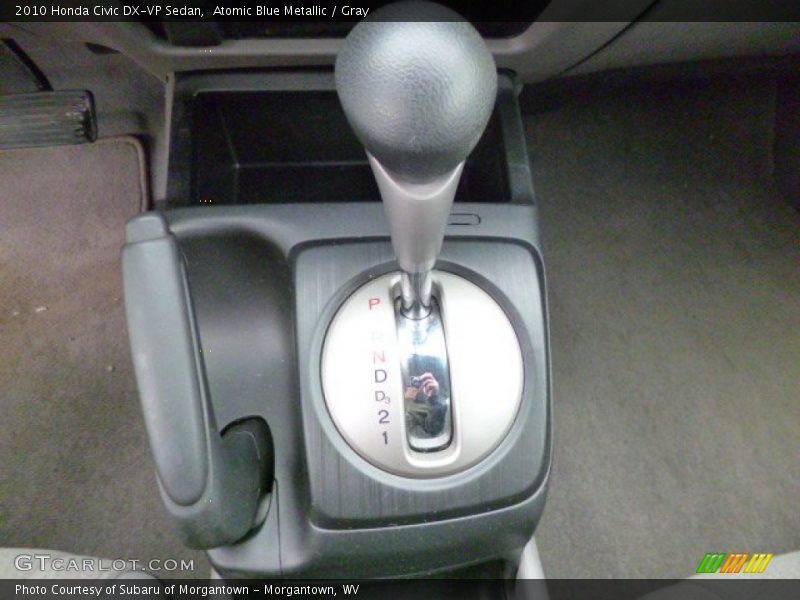 Atomic Blue Metallic / Gray 2010 Honda Civic DX-VP Sedan