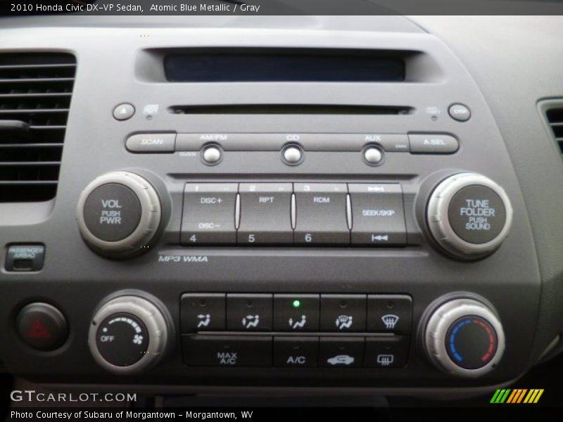 Atomic Blue Metallic / Gray 2010 Honda Civic DX-VP Sedan