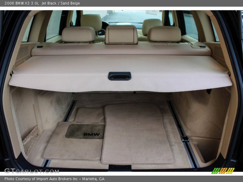 Jet Black / Sand Beige 2006 BMW X3 3.0i