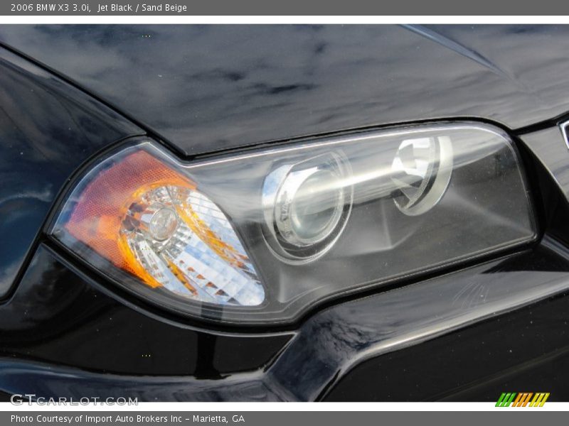 Jet Black / Sand Beige 2006 BMW X3 3.0i