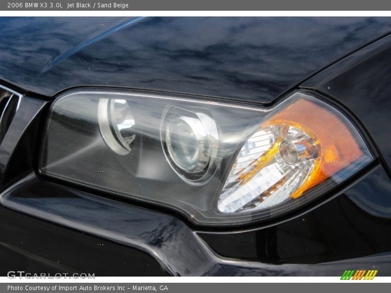 Jet Black / Sand Beige 2006 BMW X3 3.0i