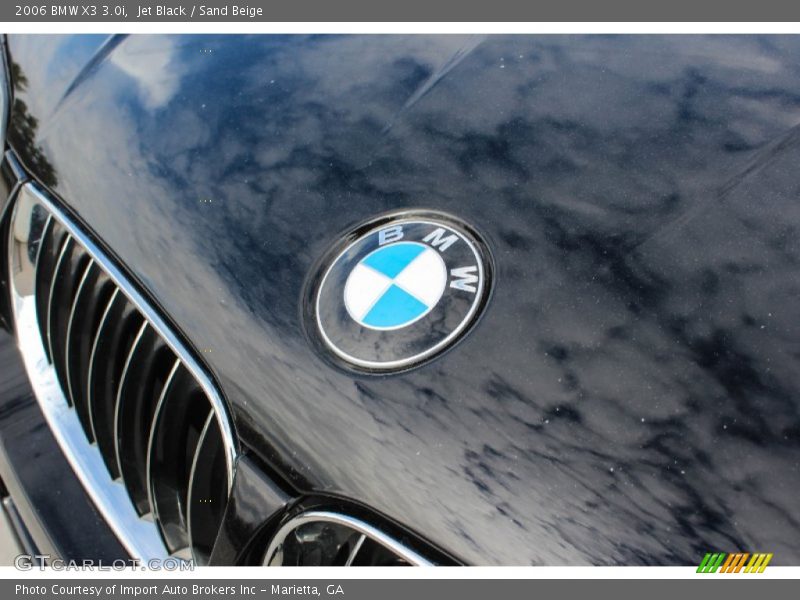 Jet Black / Sand Beige 2006 BMW X3 3.0i
