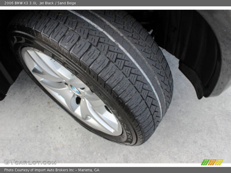 Jet Black / Sand Beige 2006 BMW X3 3.0i