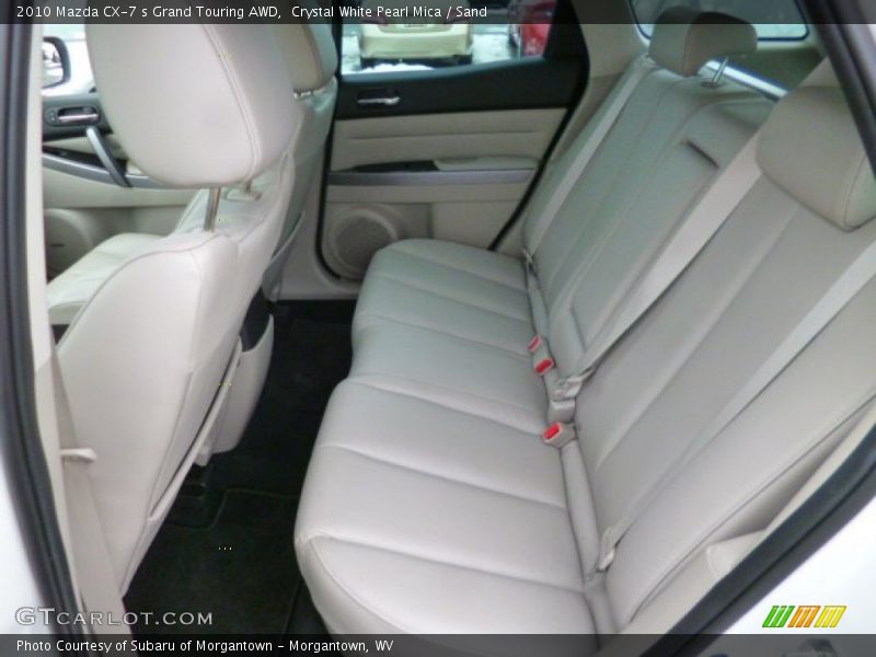 Crystal White Pearl Mica / Sand 2010 Mazda CX-7 s Grand Touring AWD