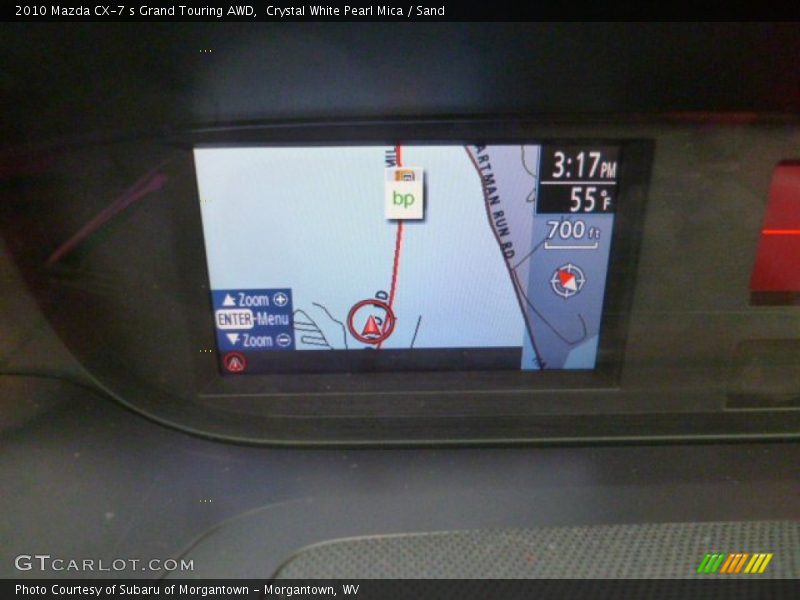 Crystal White Pearl Mica / Sand 2010 Mazda CX-7 s Grand Touring AWD
