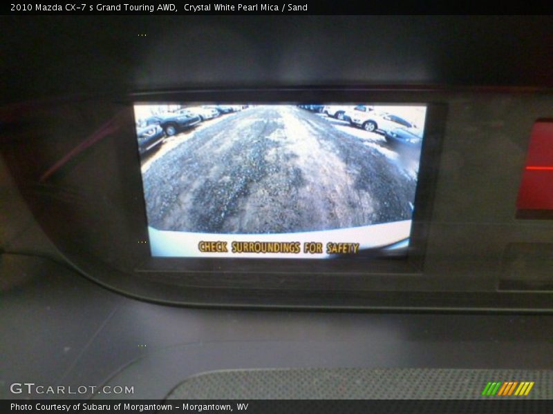Crystal White Pearl Mica / Sand 2010 Mazda CX-7 s Grand Touring AWD