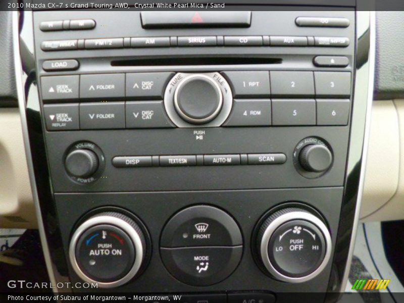Crystal White Pearl Mica / Sand 2010 Mazda CX-7 s Grand Touring AWD