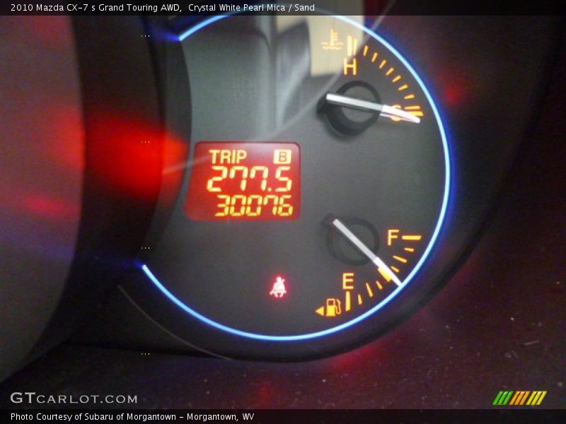 Crystal White Pearl Mica / Sand 2010 Mazda CX-7 s Grand Touring AWD