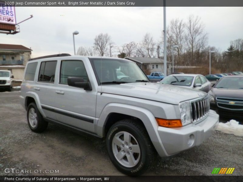 Bright Silver Metallic / Dark Slate Gray 2008 Jeep Commander Sport 4x4