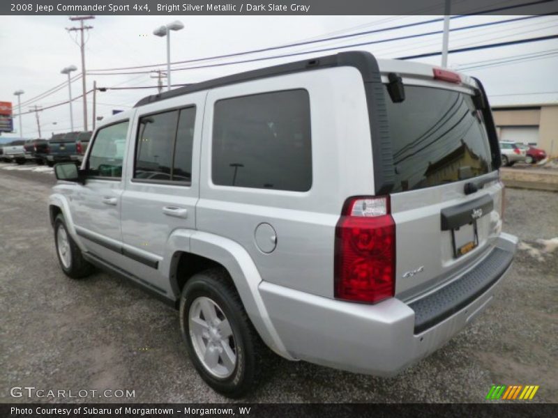 Bright Silver Metallic / Dark Slate Gray 2008 Jeep Commander Sport 4x4