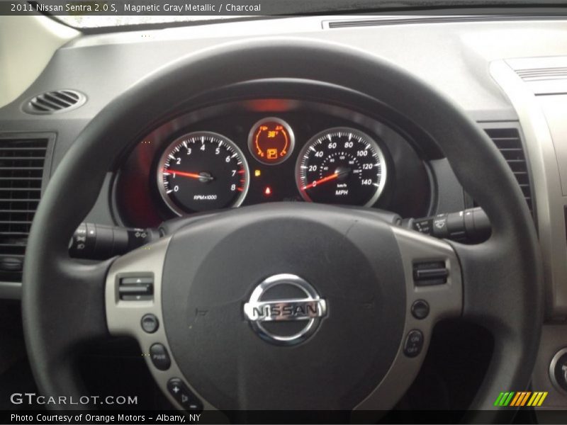 Magnetic Gray Metallic / Charcoal 2011 Nissan Sentra 2.0 S