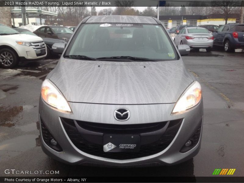 Liquid Silver Metallic / Black 2013 Mazda MAZDA5 Touring