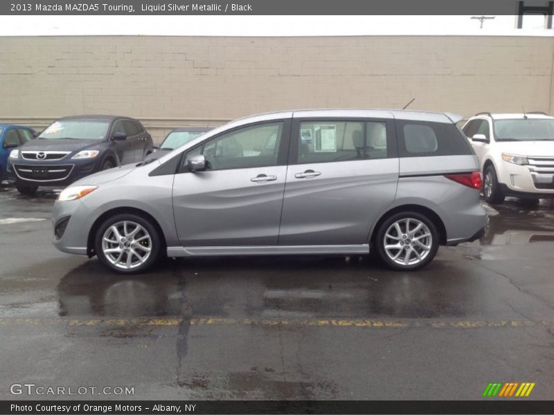 Liquid Silver Metallic / Black 2013 Mazda MAZDA5 Touring