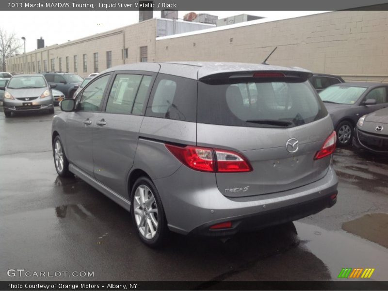 Liquid Silver Metallic / Black 2013 Mazda MAZDA5 Touring