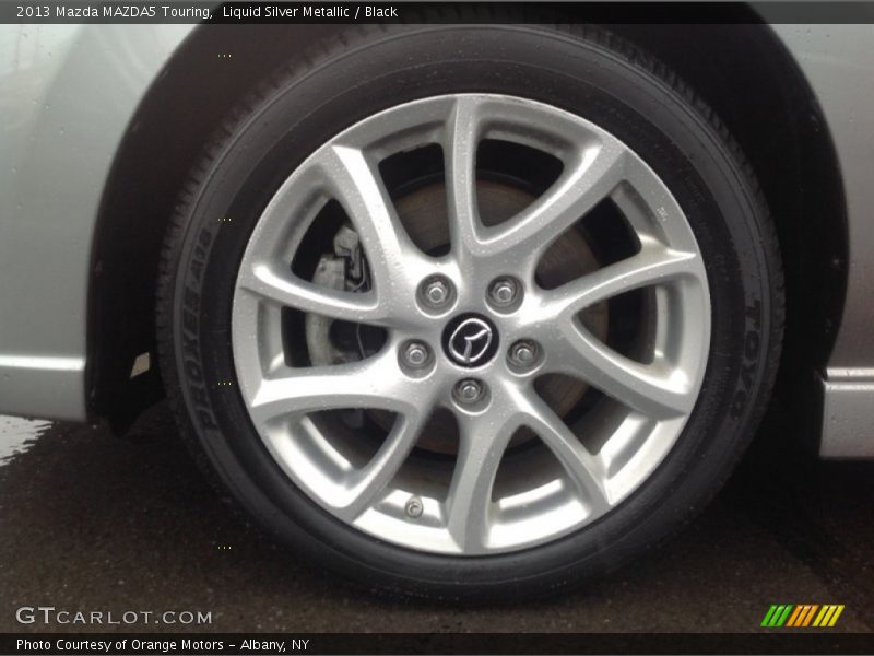 Liquid Silver Metallic / Black 2013 Mazda MAZDA5 Touring