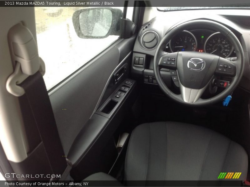 Liquid Silver Metallic / Black 2013 Mazda MAZDA5 Touring