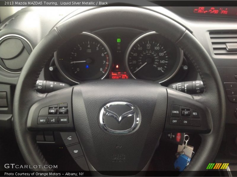 Liquid Silver Metallic / Black 2013 Mazda MAZDA5 Touring