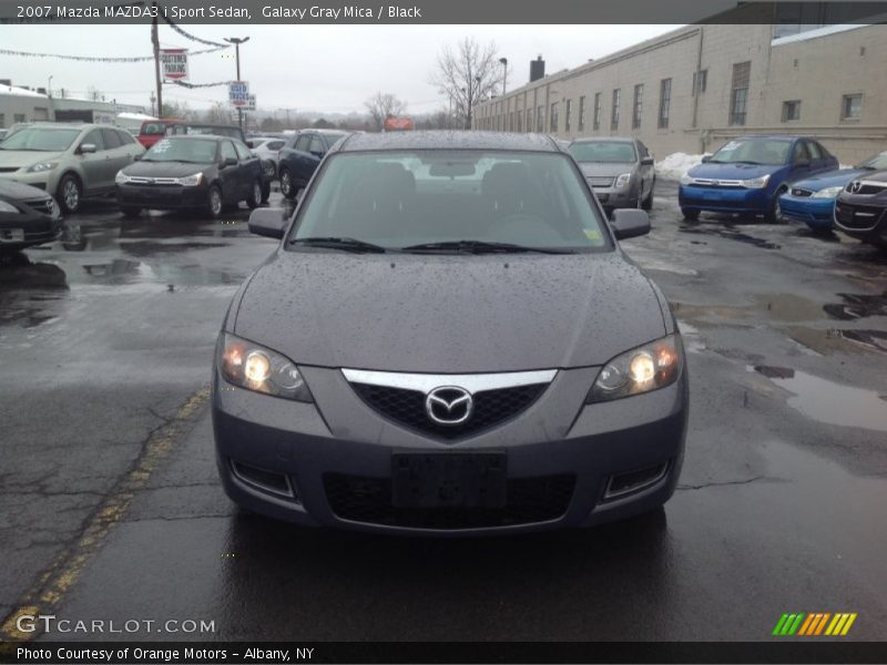 Galaxy Gray Mica / Black 2007 Mazda MAZDA3 i Sport Sedan