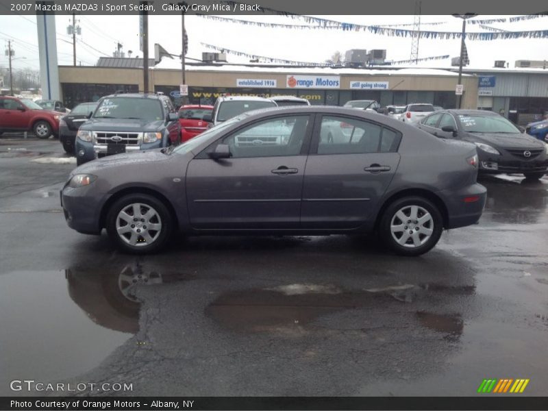 Galaxy Gray Mica / Black 2007 Mazda MAZDA3 i Sport Sedan