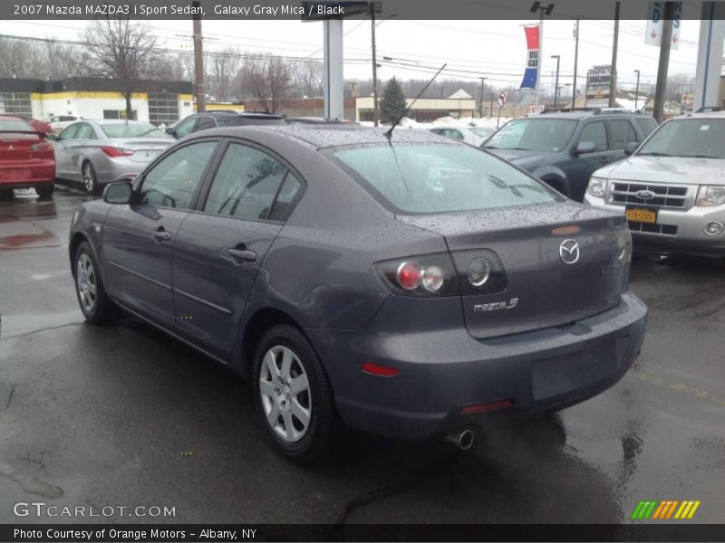 Galaxy Gray Mica / Black 2007 Mazda MAZDA3 i Sport Sedan