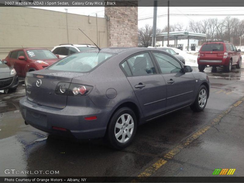 Galaxy Gray Mica / Black 2007 Mazda MAZDA3 i Sport Sedan