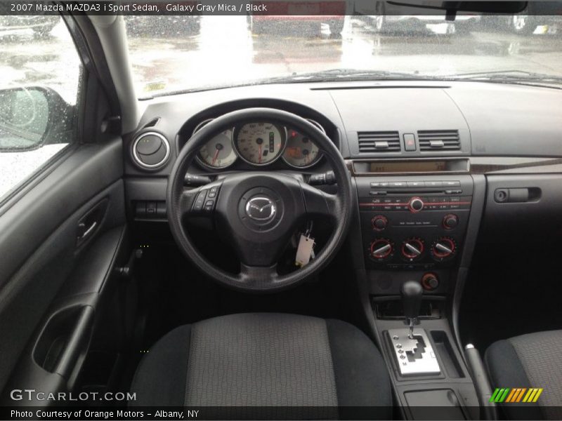 Galaxy Gray Mica / Black 2007 Mazda MAZDA3 i Sport Sedan