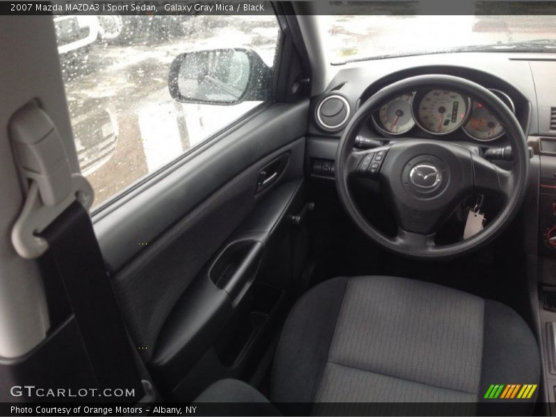Galaxy Gray Mica / Black 2007 Mazda MAZDA3 i Sport Sedan