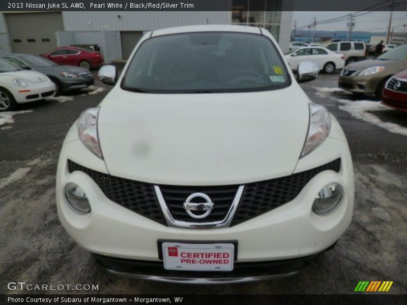 Pearl White / Black/Red/Silver Trim 2013 Nissan Juke SL AWD