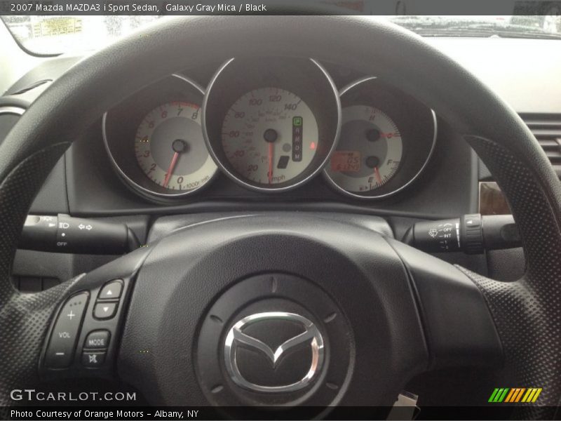 Galaxy Gray Mica / Black 2007 Mazda MAZDA3 i Sport Sedan