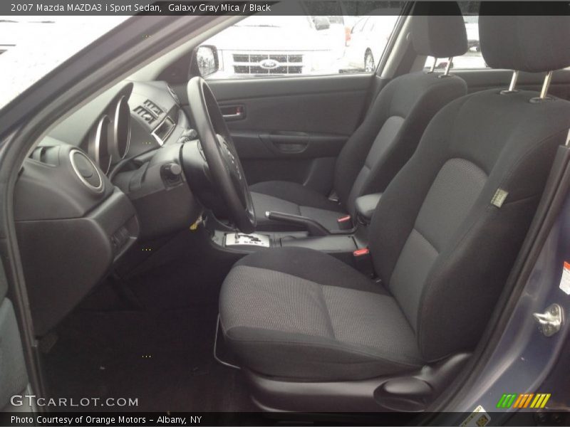 Galaxy Gray Mica / Black 2007 Mazda MAZDA3 i Sport Sedan