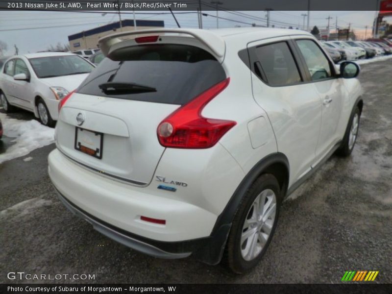 Pearl White / Black/Red/Silver Trim 2013 Nissan Juke SL AWD