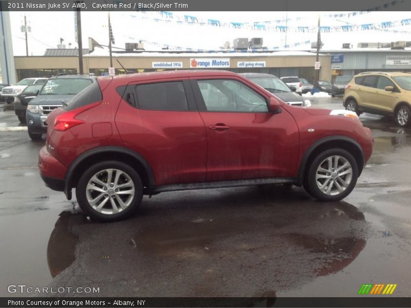 Cayenne Red / Black/Silver Trim 2011 Nissan Juke SV AWD