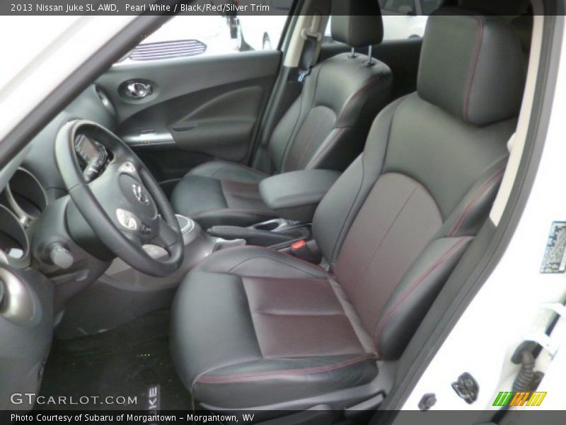 Pearl White / Black/Red/Silver Trim 2013 Nissan Juke SL AWD