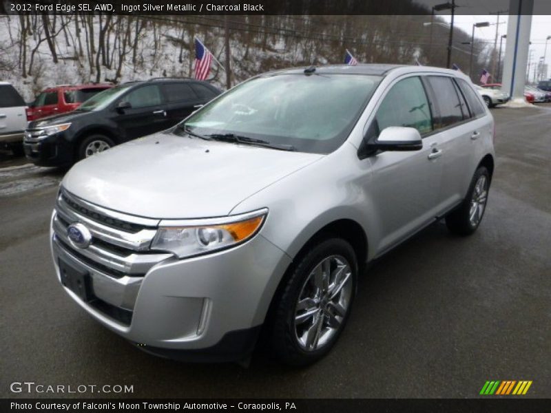 Ingot Silver Metallic / Charcoal Black 2012 Ford Edge SEL AWD