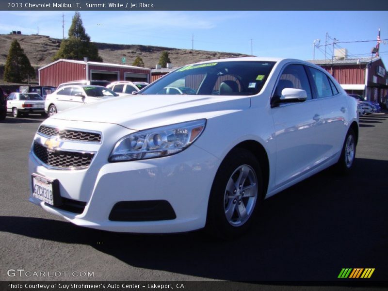 Summit White / Jet Black 2013 Chevrolet Malibu LT