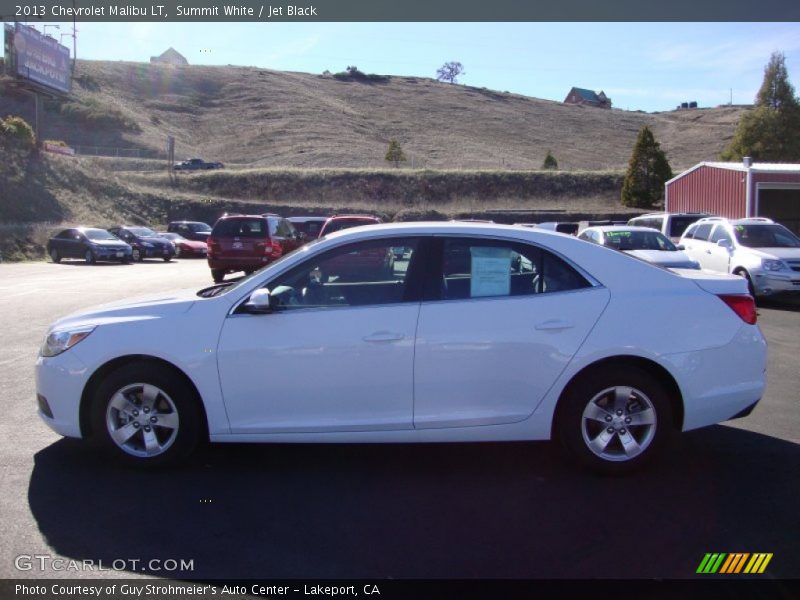 Summit White / Jet Black 2013 Chevrolet Malibu LT
