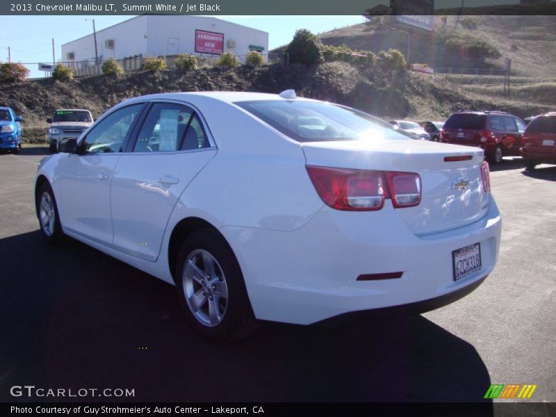 Summit White / Jet Black 2013 Chevrolet Malibu LT