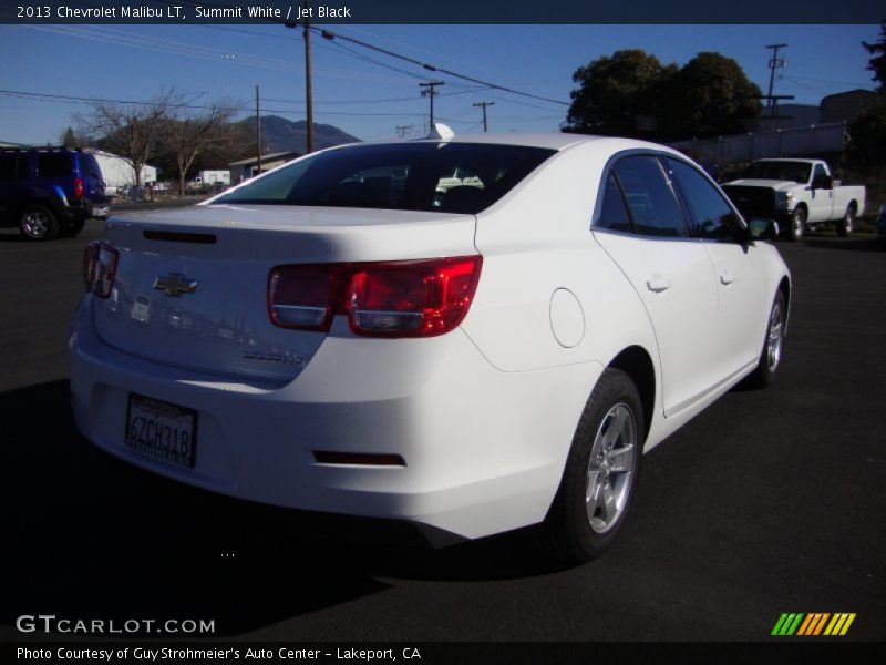 Summit White / Jet Black 2013 Chevrolet Malibu LT