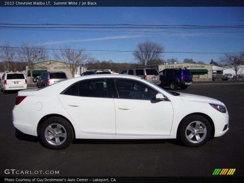 Summit White / Jet Black 2013 Chevrolet Malibu LT